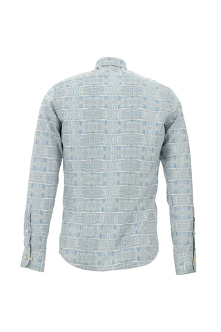  Mavi Uzun Kol Slim Fit Dar Kesim Gömlek