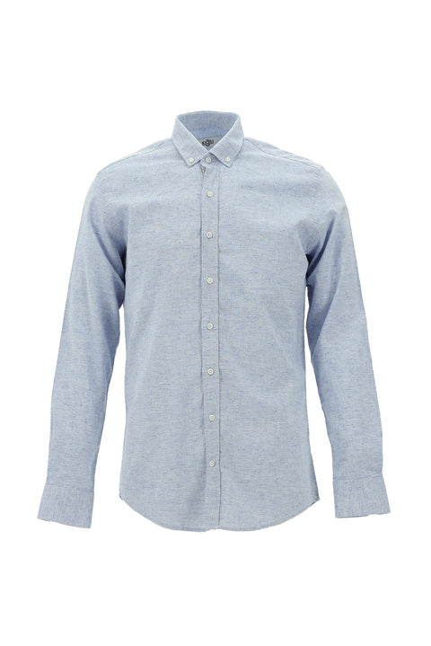 Sky Blue Long Sleeve Slim Fit Shirt