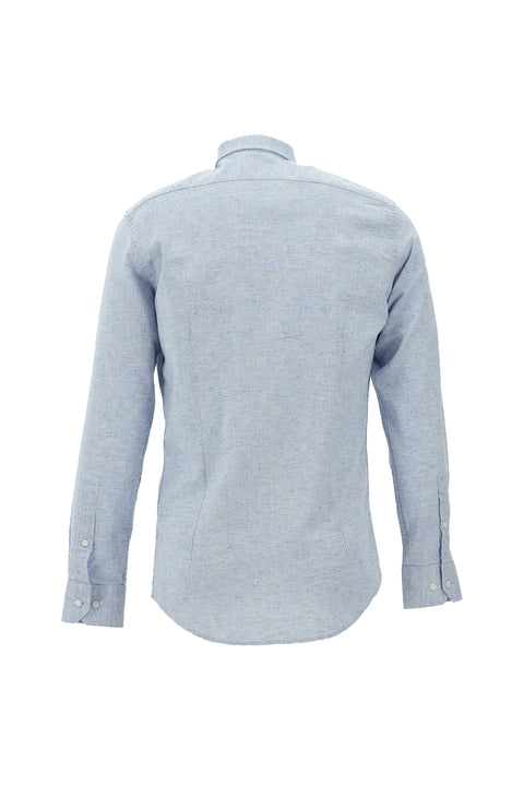 Sky Blue Long Sleeve Slim Fit Shirt