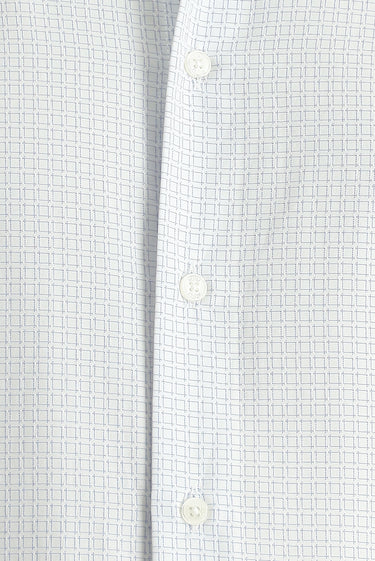 Mavi Uzun Kol Regular Fit Desenli Pamuklu Kolay Ütülenebilir Gömlek