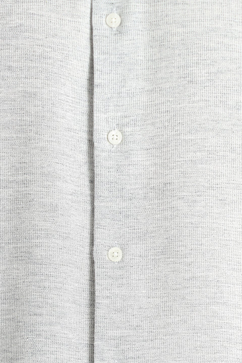 Açık Lacivert Kısa Kol Regular Fit Desenli Spor Pamuklu Gömlek