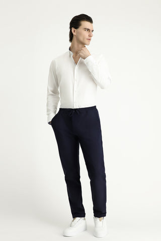  Beyaz Uzun Kol Slim Fit Dar Kesim Klasik Pamuklu Gömlek