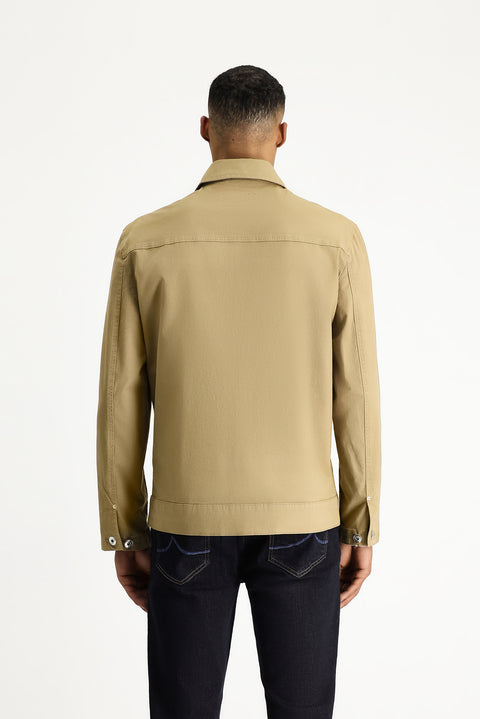 Açık Bej Oversize Mevsimlik Spor Pamuklu Ceket Mont