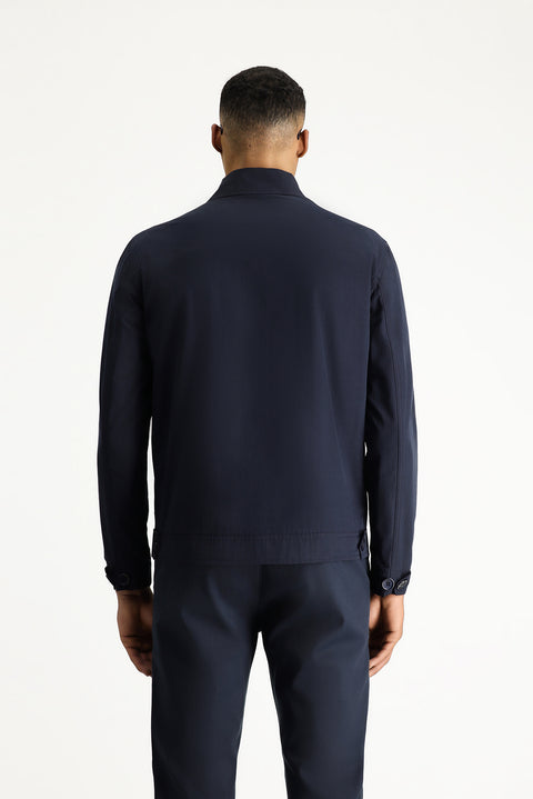 Orta Lacivert Mevsimlik Spor Pamuklu Ceket Mont