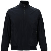 Koyu Lacivert Ribanalı Mevsimlik Spor Bomber Ceket Mont