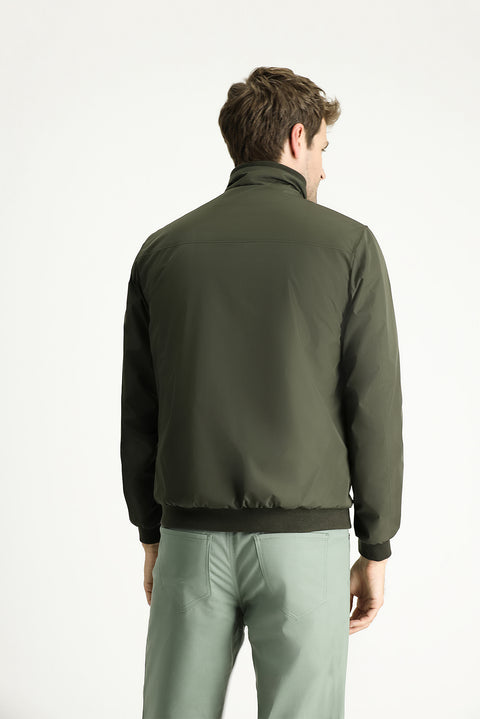 Orta Haki Ribanalı Mevsimlik Spor Bomber Ceket Mont