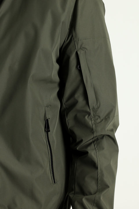 Orta Haki Ribanalı Mevsimlik Spor Bomber Ceket Mont