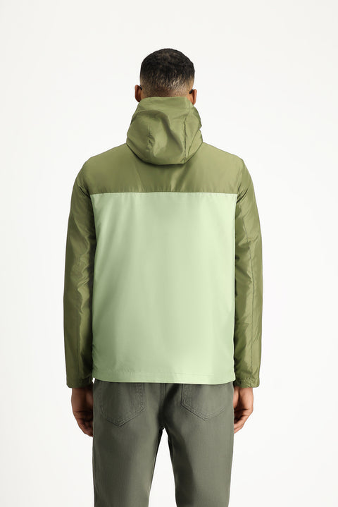 Orta Haki Mevsimlik Kapüşonlu Spor Mont