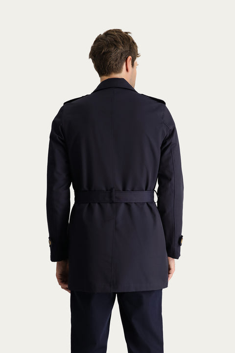 Orta Lacivert Pardösü & Trençkot