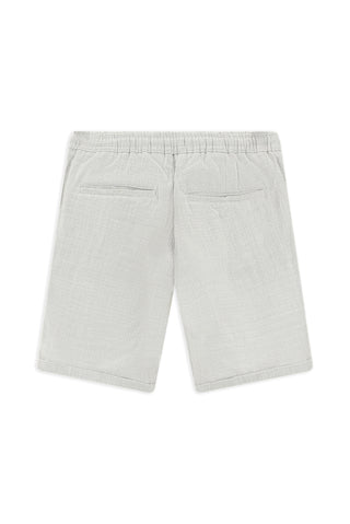  Aç?k Gri 7 Drop Slim Fit Dar Kesim Beli Lastikli ?pli Pamuk Bermuda ?ort-Ki??l?