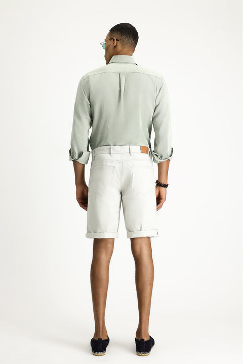 Taş Regular Fit Standart Kesim Pamuklu Bermuda Şort