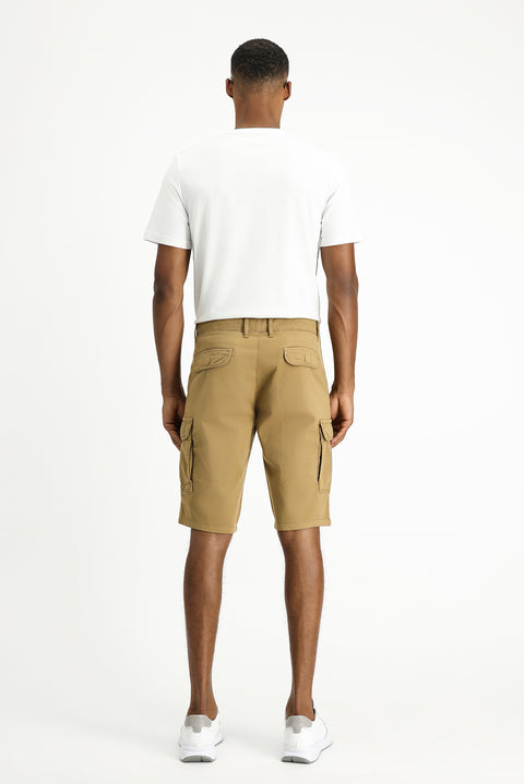 Taba 6 Drop Regular Fit Standart Kesim Pamuklu Bermuda Kargo Şort