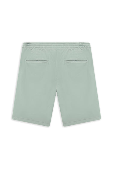  Su Yeşili Regular Fit Beli Lastikli İpli Pamuklu Bermuda Şort