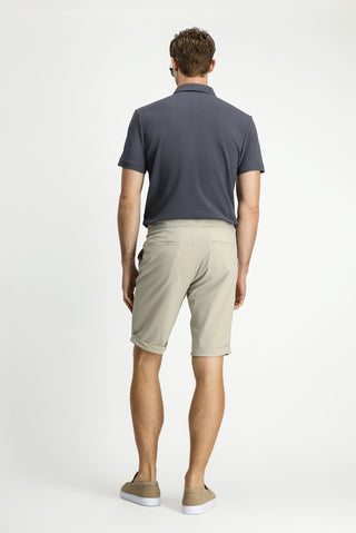  Aç?k Bej 7 Drop Super Slim Fit Eksra Dar Kesim Techno-Line Likral? Bermuda ?ort-Ki??l?