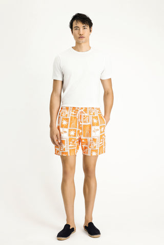  Orta Turuncu Desenli Deniz ?ortu-Ki??l?