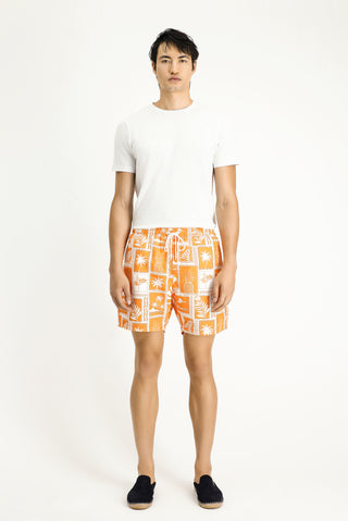  Orta Turuncu Desenli Deniz ?ortu-Ki??l?