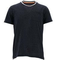 Orta Lacivert Bisiklet Yaka Slim Fit Tişört