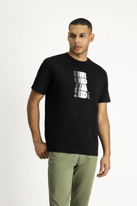 Black Crew Neck Slim Fit T-Shirt
