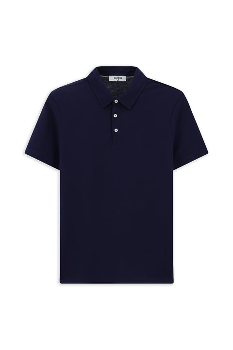 Koyu Lacivert Regular Fit Pamuk Polo Yaka Tişört