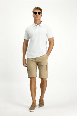  Beyaz Regular Fit Pamuk Polo Yaka Ti?ört-Ki??l?