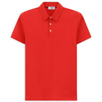 Koyu Kırmızı Regular Fit Pamuk Polo Yaka Tişört