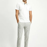 Ekru Regular Fit Pamuk Cepli Polo Yaka Tişört