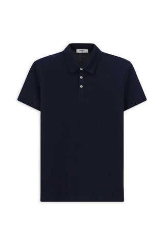  Koyu Lacivert Regular Fit Pamuk Polo Yaka Tişört