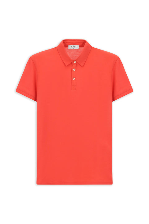 Dark Burgundy Regular Fit Cotton Polo Shirt