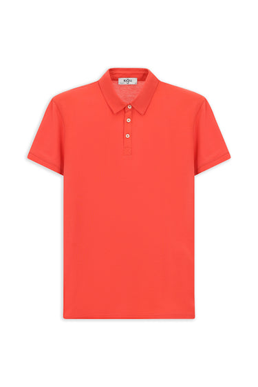  Koyu Bordo Regular Fit Pamuk Polo Yaka Tişört