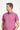 Pembe Regular Fit Pamuk Polo Yaka Tişört
