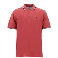 Açık Kırmızı Polo Yaka Regular Fit Pamuk Tişört