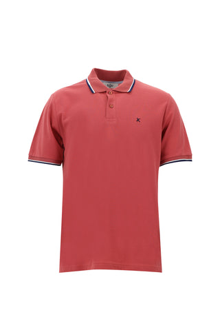  Açık Kırmızı Polo Yaka Regular Fit Pamuk Tişört
