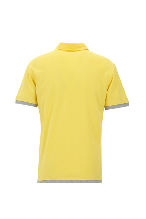Açık Sarı Polo Yaka Regular Fit Tişört