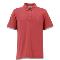 Açık Kırmızı Polo Yaka Regular Fit Tişört