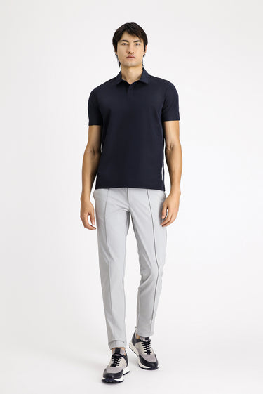  Koyu Lacivert Techno-Line Polo Yaka Regular Fit Baskılı Tişört