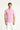  Orta Pembe Slim Fit Dar Kesim Nakışlı Pamuk Polo Yaka Tişört