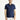 Koyu Lacivert Polo Yaka Slim Fit Dar Kesim Keten Karışımlı Tişört