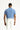 Havacı Mavi Polo Yaka Slim Fit Dar Kesim Desenli Nakışlı Pamuk Tişört