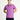 Açık Mor Slim Fit Dar Kesim Nakışlı Pamuk Polo Yaka Tişört