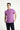 Açık Mor Slim Fit Dar Kesim Nakışlı Pamuk Polo Yaka Tişört