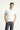 Beyaz Polo Yaka Slim Fit Dar Kesim Desenli Pamuk Tişört