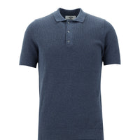 Havacı Mavi Polo Yaka Slim Fit Dar Kesim Pamuk Tişört