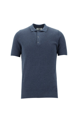  Havacı Mavi Polo Yaka Slim Fit Dar Kesim Pamuk Tişört