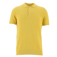 Light Yellow Polo Collar Slim Fit T-Shirt