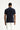 Koyu Lacivert Polo Yaka Slim Fit Dar Kesim Fermuarlı Pamuk Tişört