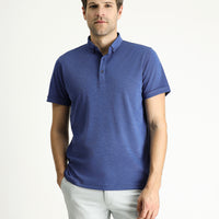 İndigo Polo Yaka Slim Fit Dar Kesim Pamuklu Tişört