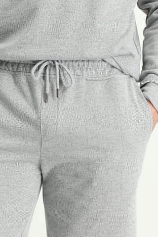  Orta Gri Melanj Bisiklet Yaka Oversize Baskılı Pamuklu Sweatshirt