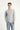 Açık Gri Melanj Bisiklet Yaka Slim Fit Dar Kesim Pamuklu Sweatshirt