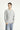 Açık Gri Melanj Bisiklet Yaka Slim Fit Dar Kesim Pamuklu Sweatshirt