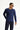 Koyu Lacivert Bisiklet Yaka Slim Fit Dar Kesim Pamuklu Sweatshirt